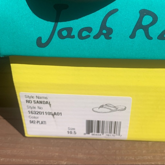 Jack Rogers Rowan Sandals Platinum. Size 10.5. - Picture 5 of 5